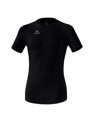 Erima Funktionsunterwäsche Kurzarmshirt Athletic Rundhals nahtlos schwarz Herren
